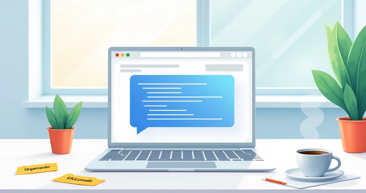 Espaço de trabalho digital no Notion com código em destaque e elementos de produtividade ao redor.